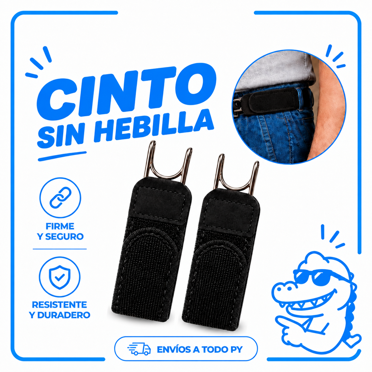👋 ADIÓS A LA HEBILLA -  Ajustá tu pantalón sin nada molestando adelante